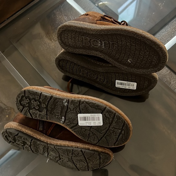 Born
Tarkiln Distressed Wraparound Lace Detail Leather Booties - Picture 16 of 17